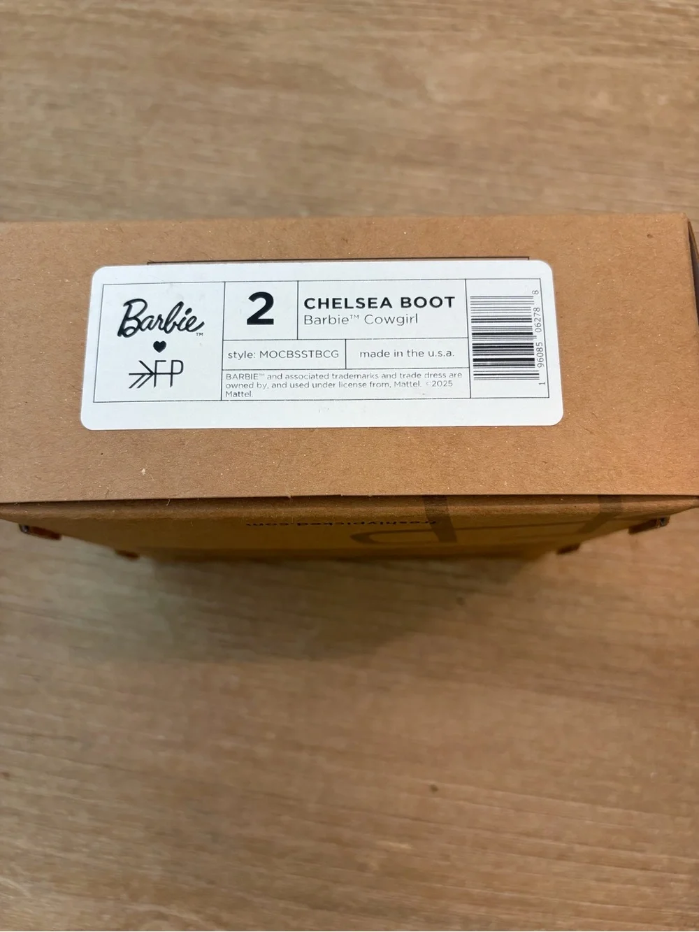 Freshly Picked Barbie™ Cowgirl Chelsea Boot Baby Shoe